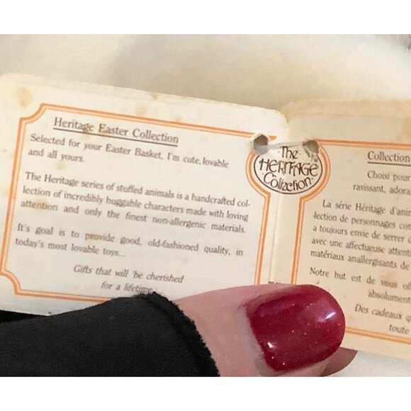 Rare Vtg Ganz Bros Heritage Easter Collection Lickity Split Bunny Rabbit Plush - Picture 6 of 13